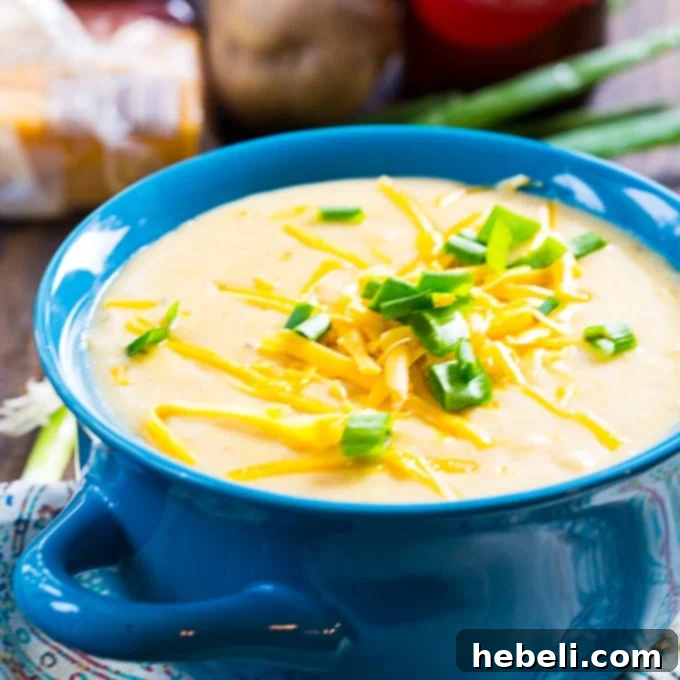 Velvety Slow Cooker Beer Cheese Potato Soup 2 Crock Pot Creamy Potato Beer Cheese Soup - Rich, Smooth, and Hearty