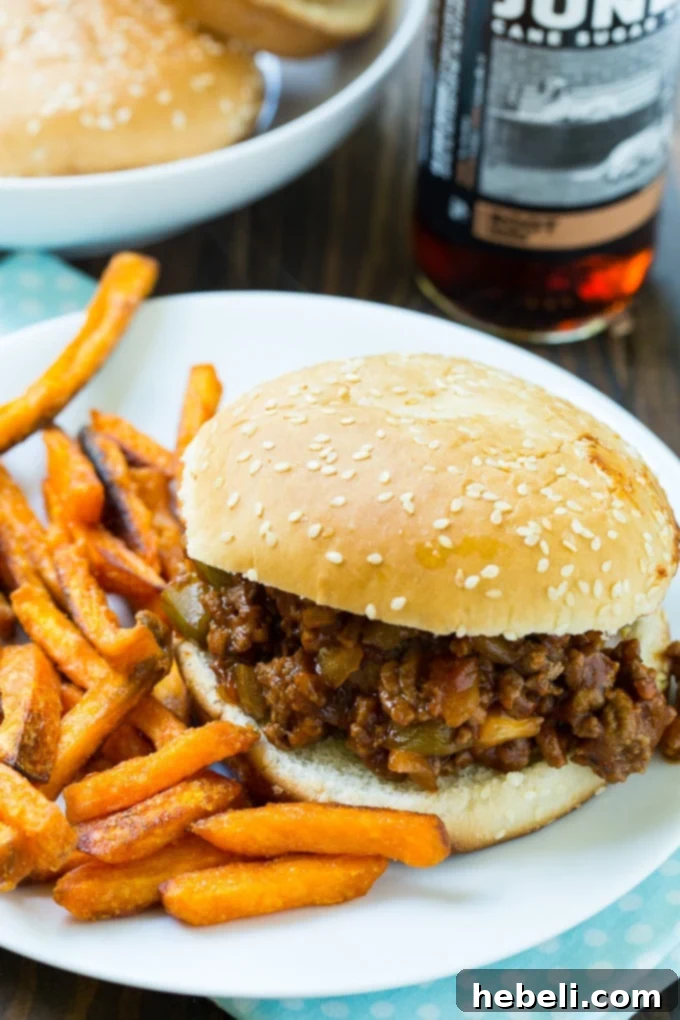 Root Beer Sloppy Joes - A unique take on classic sloppy joes with a sweet caramel flavor.