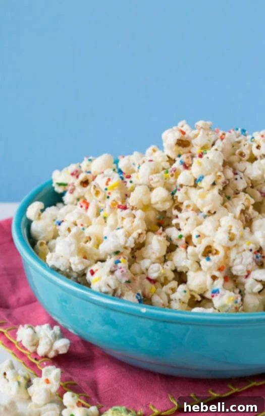 Salty Sweet Snack Sensations 3 Cake Batter Popcorn - A celebratory sweet and salty treat