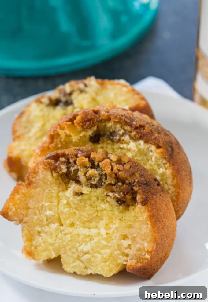 Moist Rum Cake Perfection 3 Moist Rum Cake with walnuts