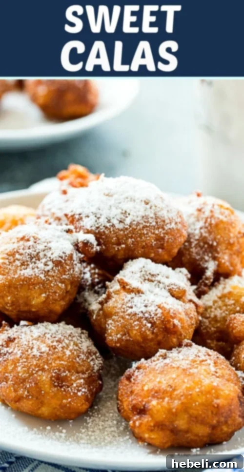 Sweet Calas: Southern rice fritters, a delightful New Orleans dessert perfect for any occasion. #southernfood #NewOrleans #dessert #CalasRecipe