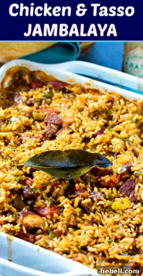Delicious Chicken and Tasso Jambalaya, showcasing the rich flavors of Cajun cuisine, perfect for any occasion.