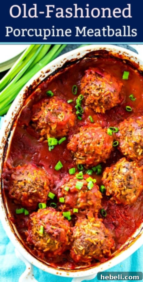 Grandma's Porcupine Meatballs 7 Old-Fashioned Porcupine Meatballs, a delicious retro and easy ground beef recipe