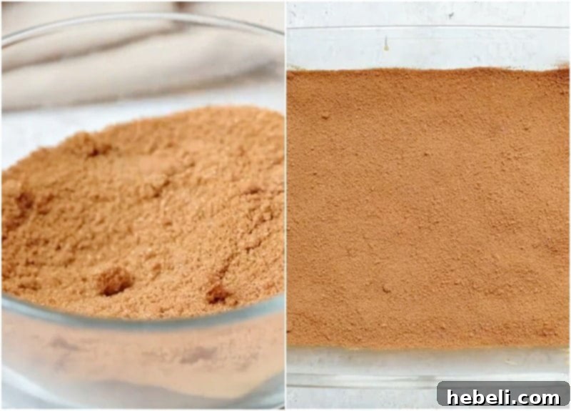 Cinnamon sugar mixture sprinkled on batter.