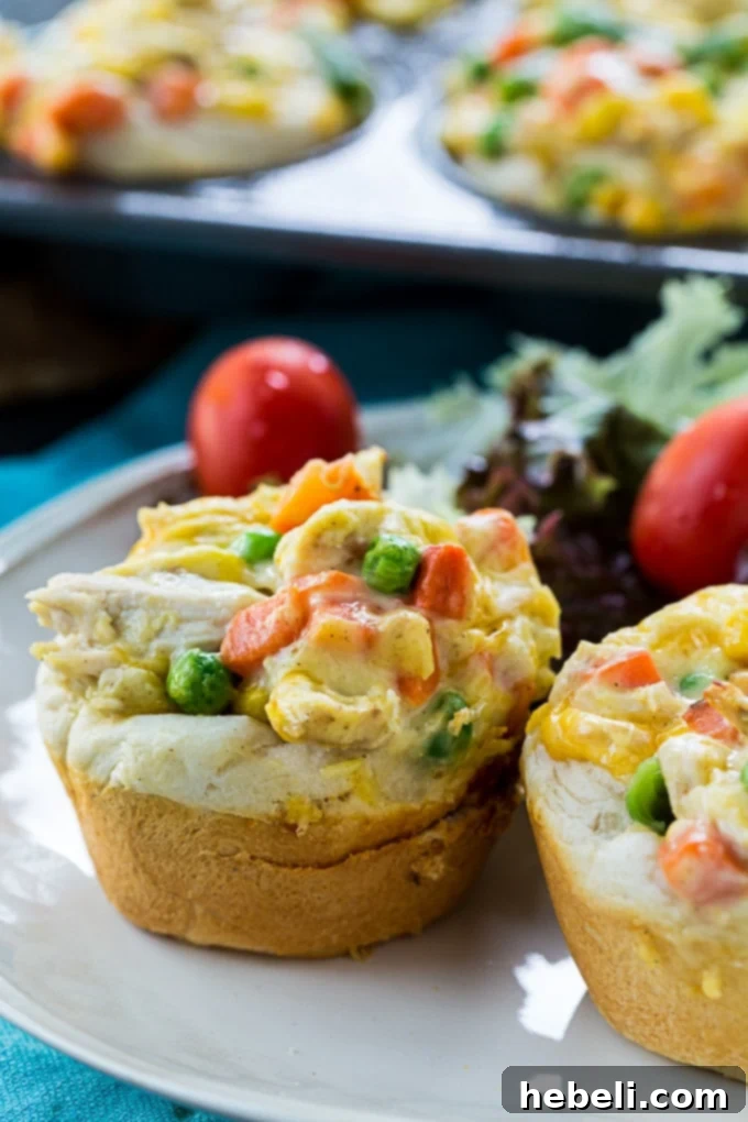 Mini Chicken Pot Pies - perfect for a quick and satisfying dinner