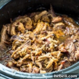Teriyaki Pulled Pork in a 6-quart slow cooker
