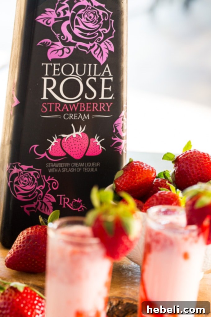 Strawberry Shortcake Shooters 5 Bottle of Tequila Rose Strawberry Cream Liqueur