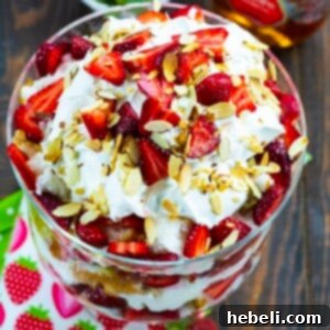 Strawberry Amaretto Trifle