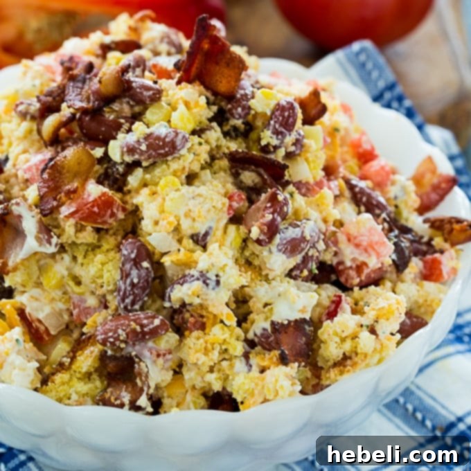 Dixie Cornbread Delight 2 Delicious Southern Cornbread Salad Layers