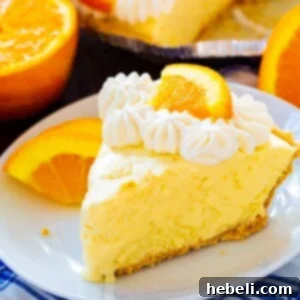 Thumbnail image of a slice of Orange Creamsicle Pie, showing the creamy filling and crust.