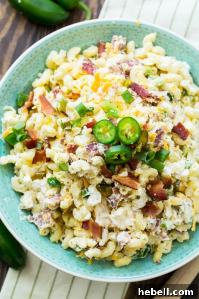 Jalapeno Popper Pasta Salad