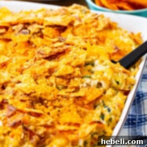 Southwestern Turkey Casserole in baking dish.