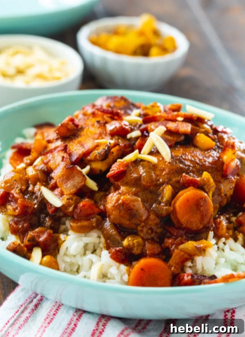 Country Captain Chicken over rice