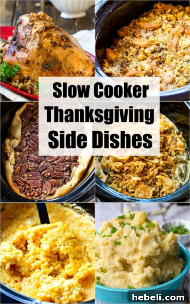 Set It and Forget It Thanksgiving 2 Slow Cooker Thanksgiving Side Dishes - Effortless Holiday Cooking