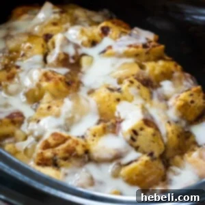Crock Pot Apple Pie Cinnamon Roll Casserole