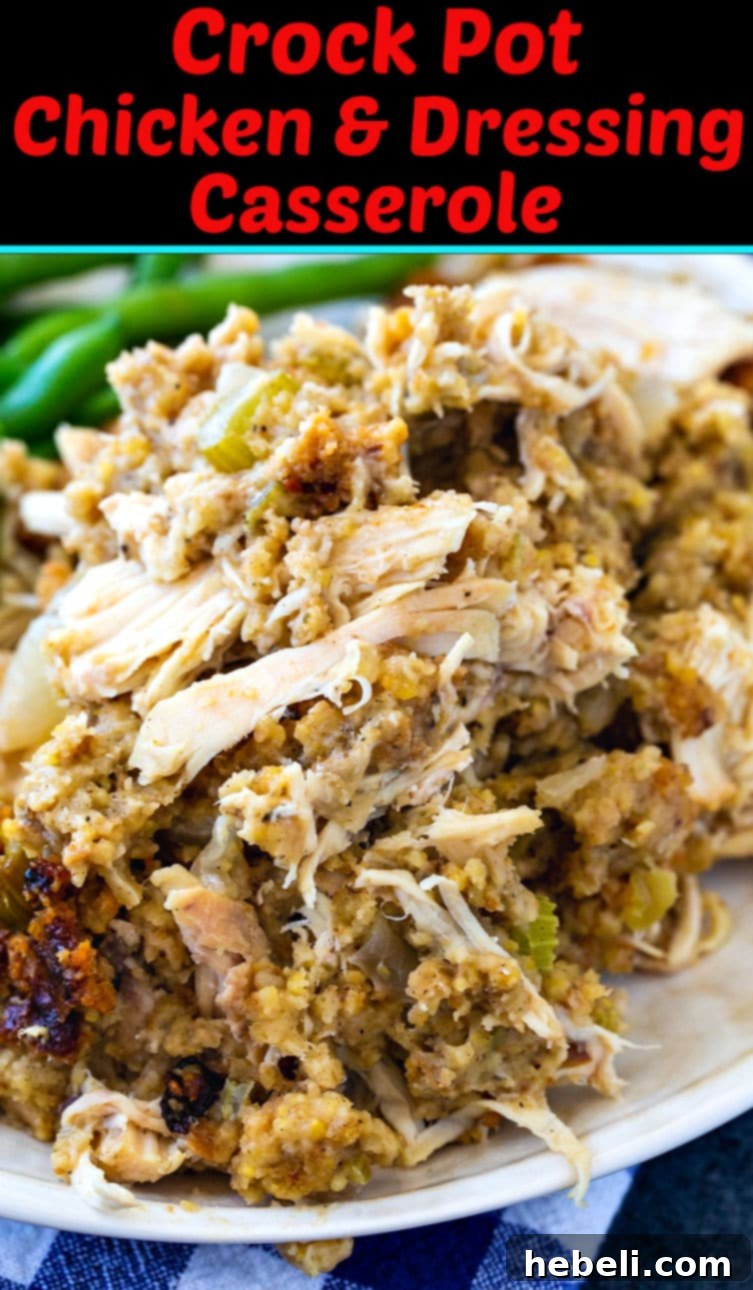 Slow Cooker Chicken and Stuffing Casserole 7 Crock Pot Chicken and Dressing Casserole with Thanksgiving flavors