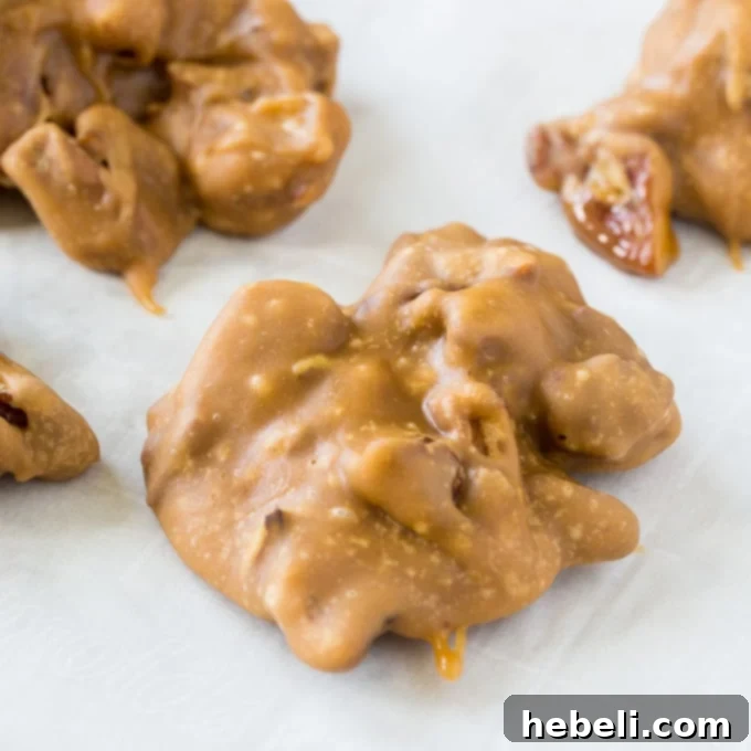 Microwave Pralines, a quick and easy Southern classic made in minutes.