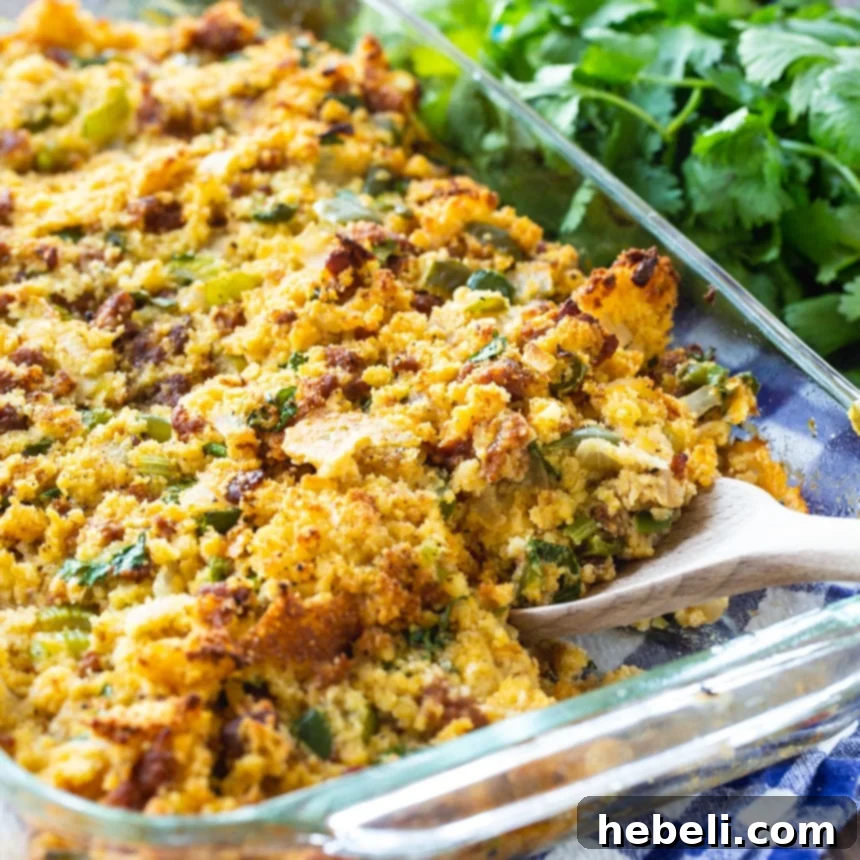 Spicy Chorizo Cornbread Dressing