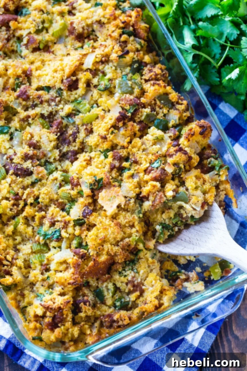 Spicy Chorizo Cornbread Dressing