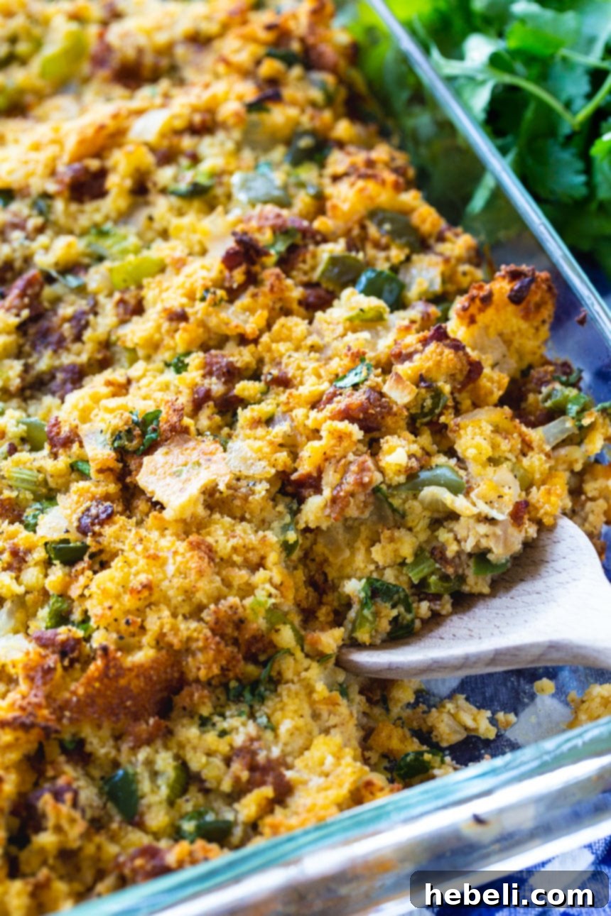 Spicy Chorizo Cornbread Dressing