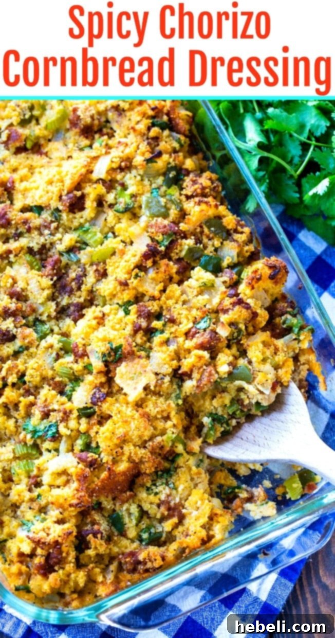 Spicy Chorizo Cornbread Dressing