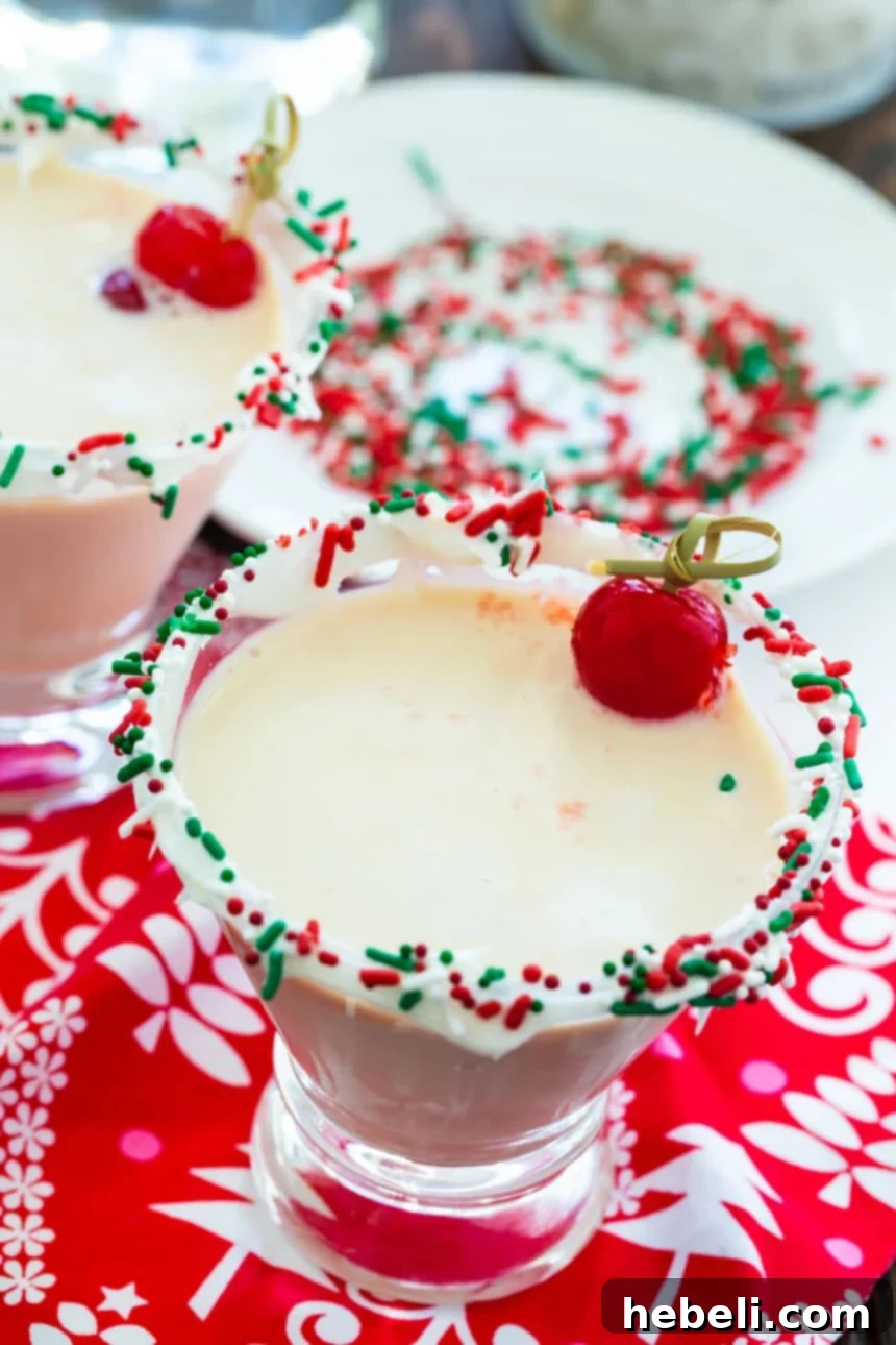 Decadent Sugar Cookie Martini 3 Christmas Martini