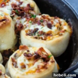 Bacon Stuffed Cheesy Garlic Rolls