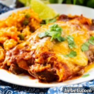 Red Enchiladas with Beef