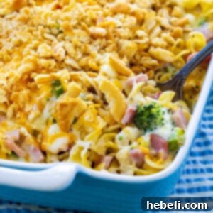 Ham and Noodle Casserole with Broccoli recipe image