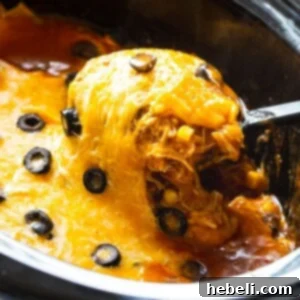 Slow Cooker Chicken Enchilada Casserole
