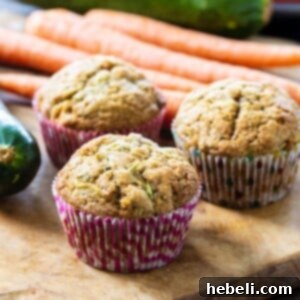 Muffins with zucchini and carrots.