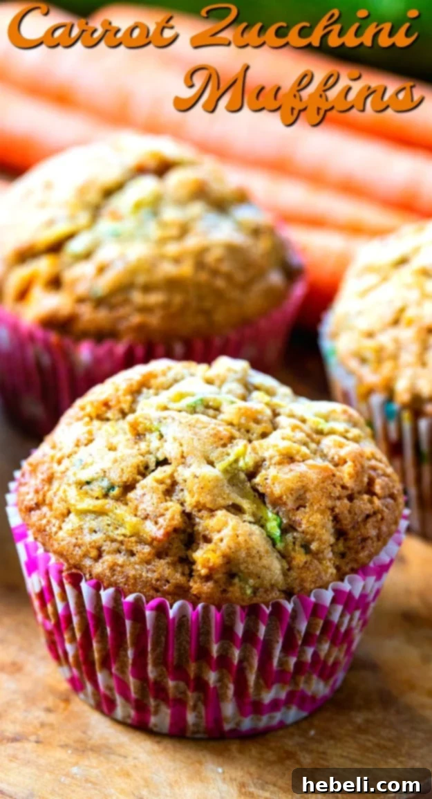 Wholesome Garden Muffins 6 A close-up of three Carrot Zucchini Muffins arranged artistically, emphasizing their rich color and inviting texture, ready to be enjoyed.