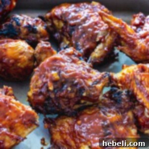 BBQ Grilled Chicken in a pan