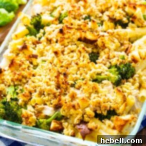 Chicken Broccoli & Ziti Casserole recipe image thumbnail.