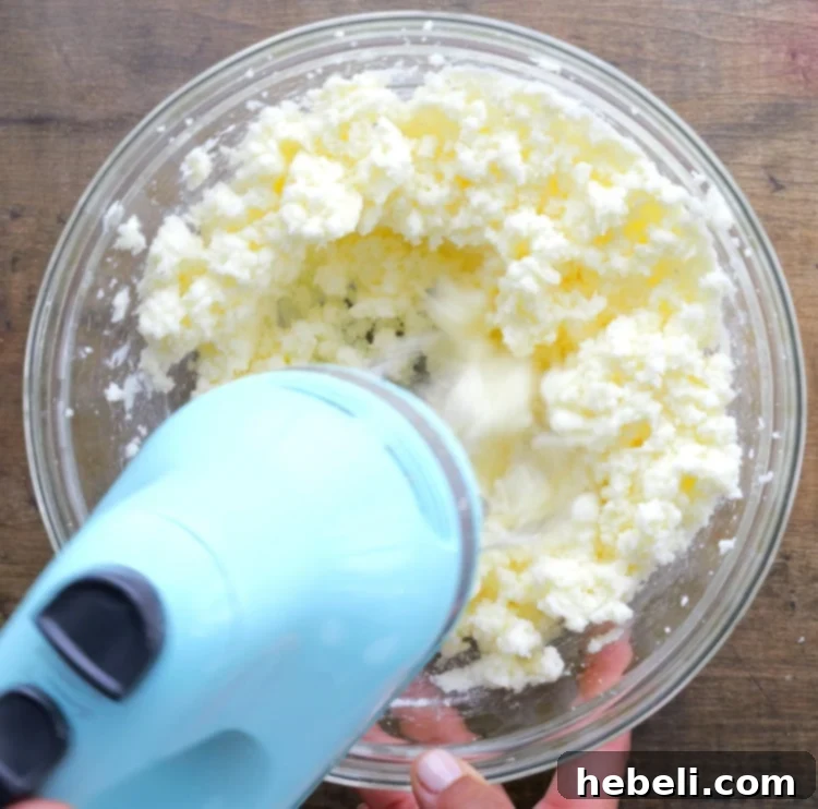 Grandma's Coca-Cola Cake 4 Creaming butter and sugar together for the Coca-Cola cake batter.