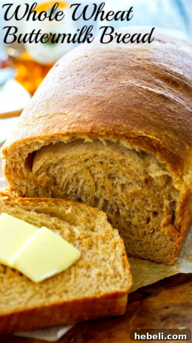 Loaf of bread on a cutting board with 1 slice cut, ready to be enjoyed.