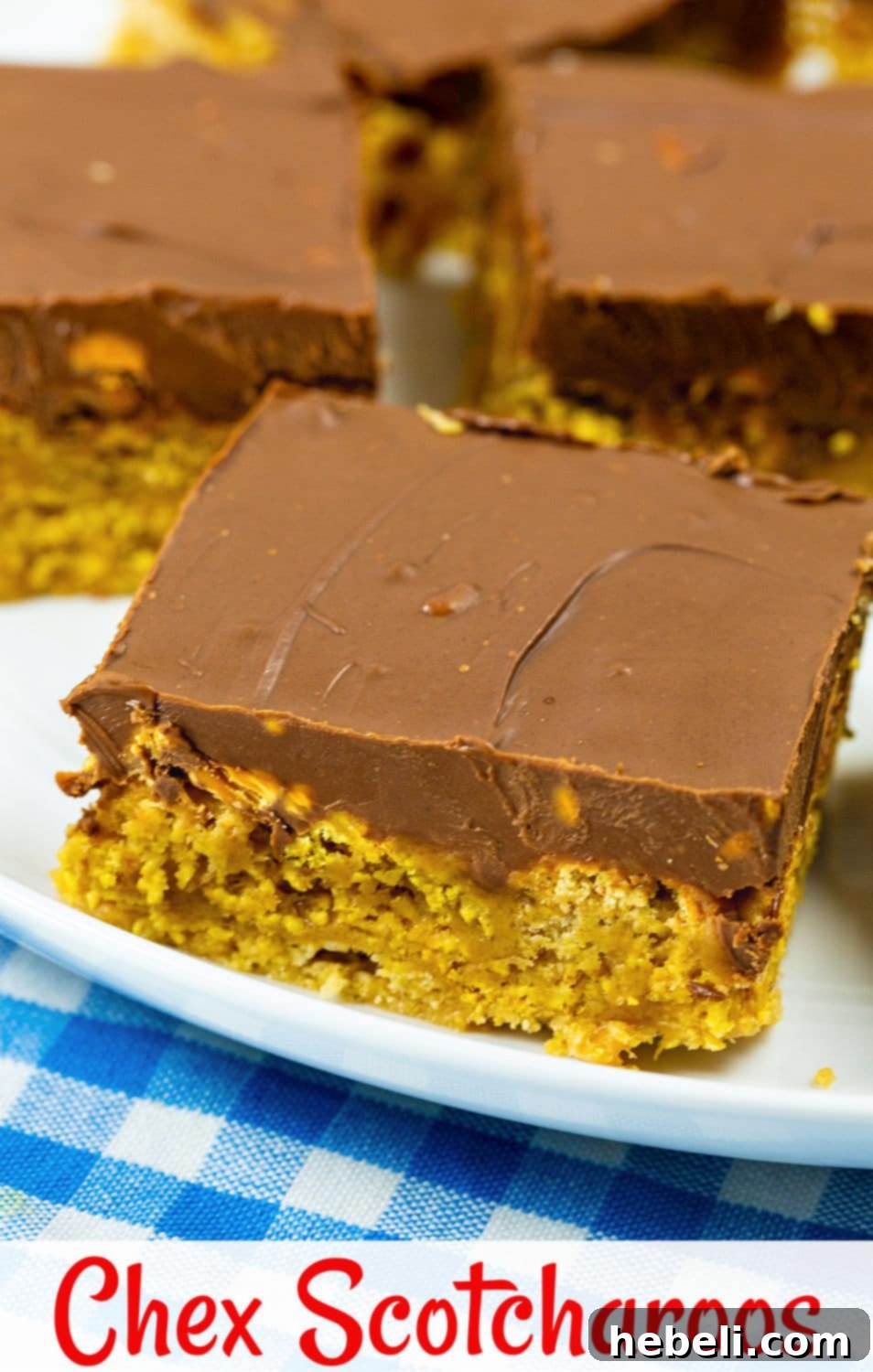 A vibrant display of Scotcharoos, beautifully presented and ready to be enjoyed as a simple, delicious no-bake dessert.