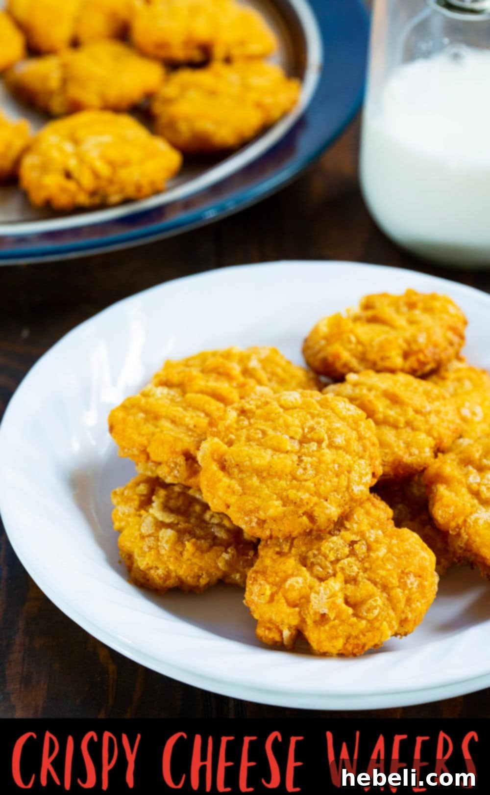 Crispy Cheese Wafers a southern classic with lots of cheddar cheese flavor.