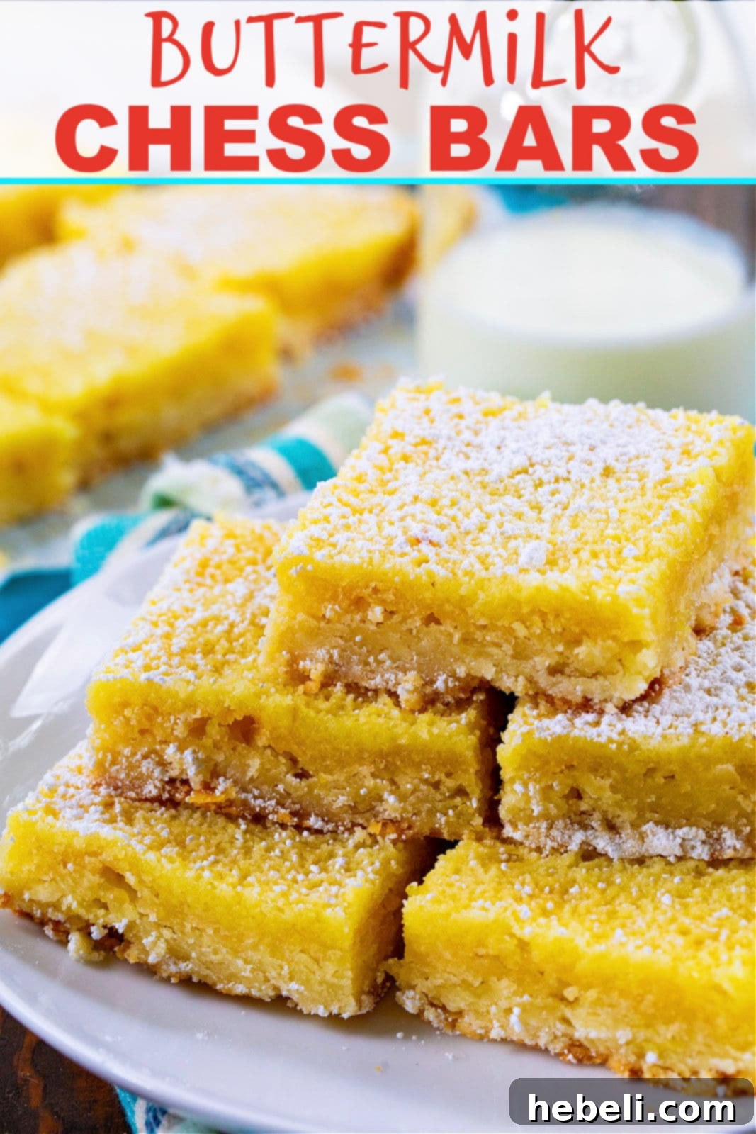 Buttermilk Chess Bars, an easy from-scratch recipe, ultra gooey and delicious.