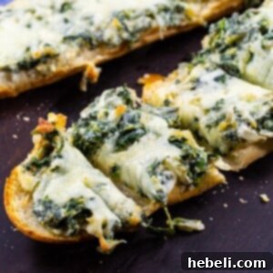 Spinach Bread ready to be served