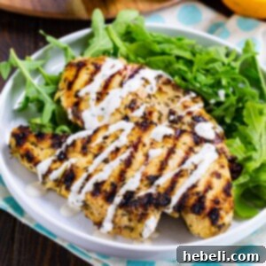 Sun-Kissed Grilled Chicken 5 Grilled Citrus Chicken, a savory and zesty dish, served on a plate with fresh greens.