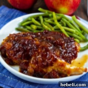 Applesauce BBQ Chicken plated