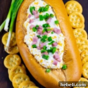 Mississippi Sin Dip in a bread bowl