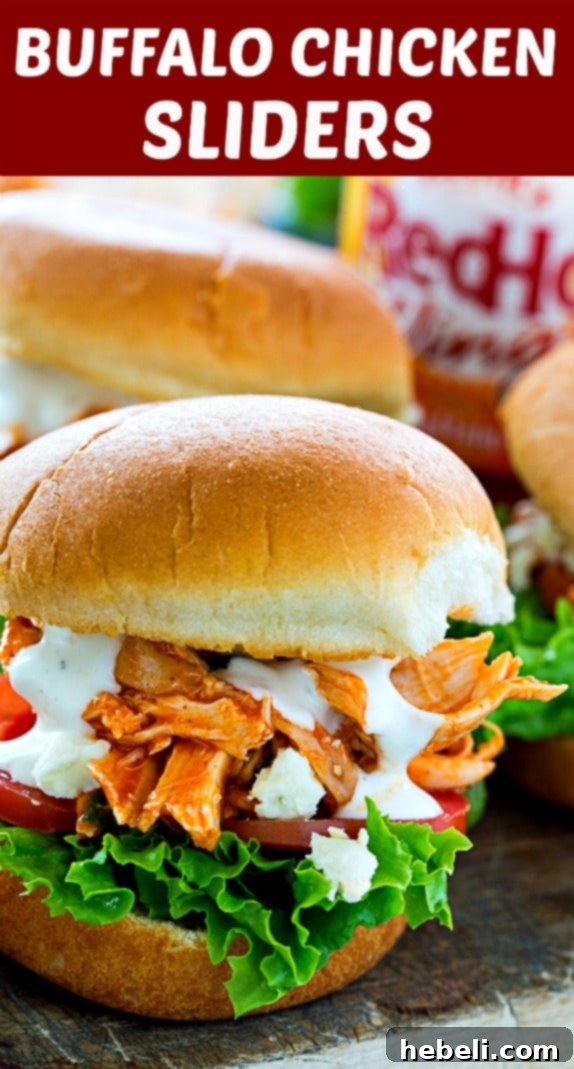 Mini Buffalo Chicken Sandwiches 6 Rotisserie chicken is the key ingredient for effortlessly delicious Buffalo Chicken Sliders.