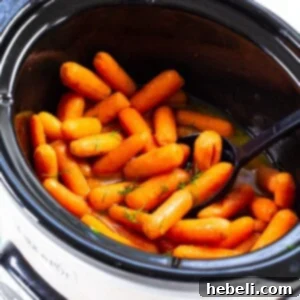 Slow Cooker Baby Carrots in a bowl.