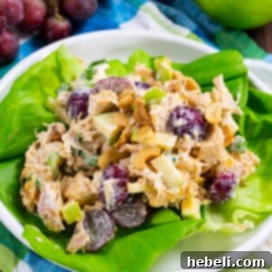 Exotic Mango Chicken Salad 5 A top-down view of the prepared Mango Chutney Chicken Salad, showcasing its vibrant ingredients and creamy texture.