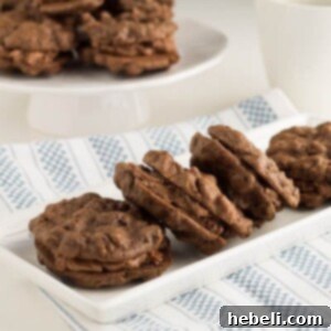 Decadent Chocolate Chocolate-Chip Cookies with Mocha Cream Filling