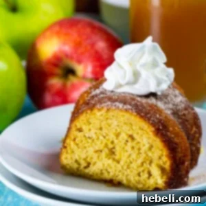 Apple Cider Bundt Cake, a delicious fall treat.