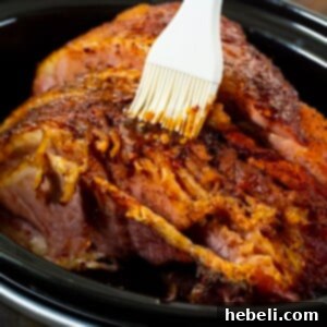 Slow Cooker Hot Honey Glazed Ham 6 Slow Cooker Hot Honey Ham