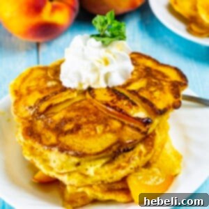 Sweet Peach Pancakes